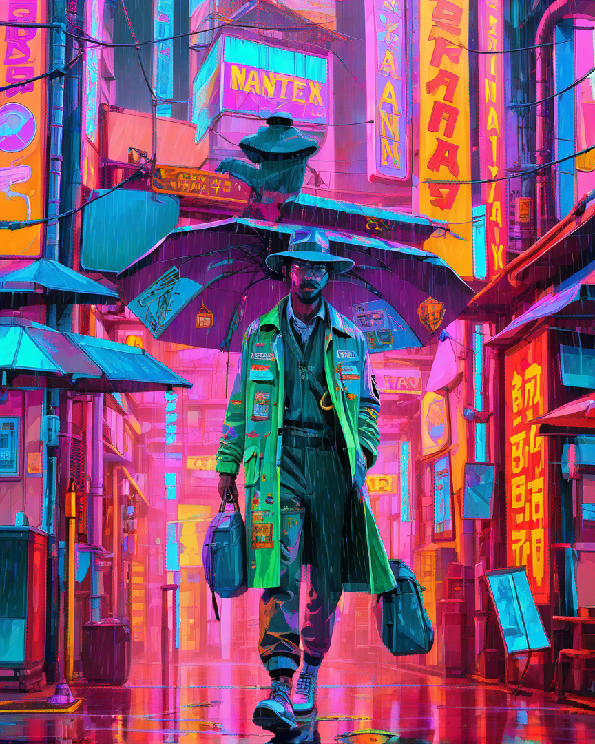 Man in the city
