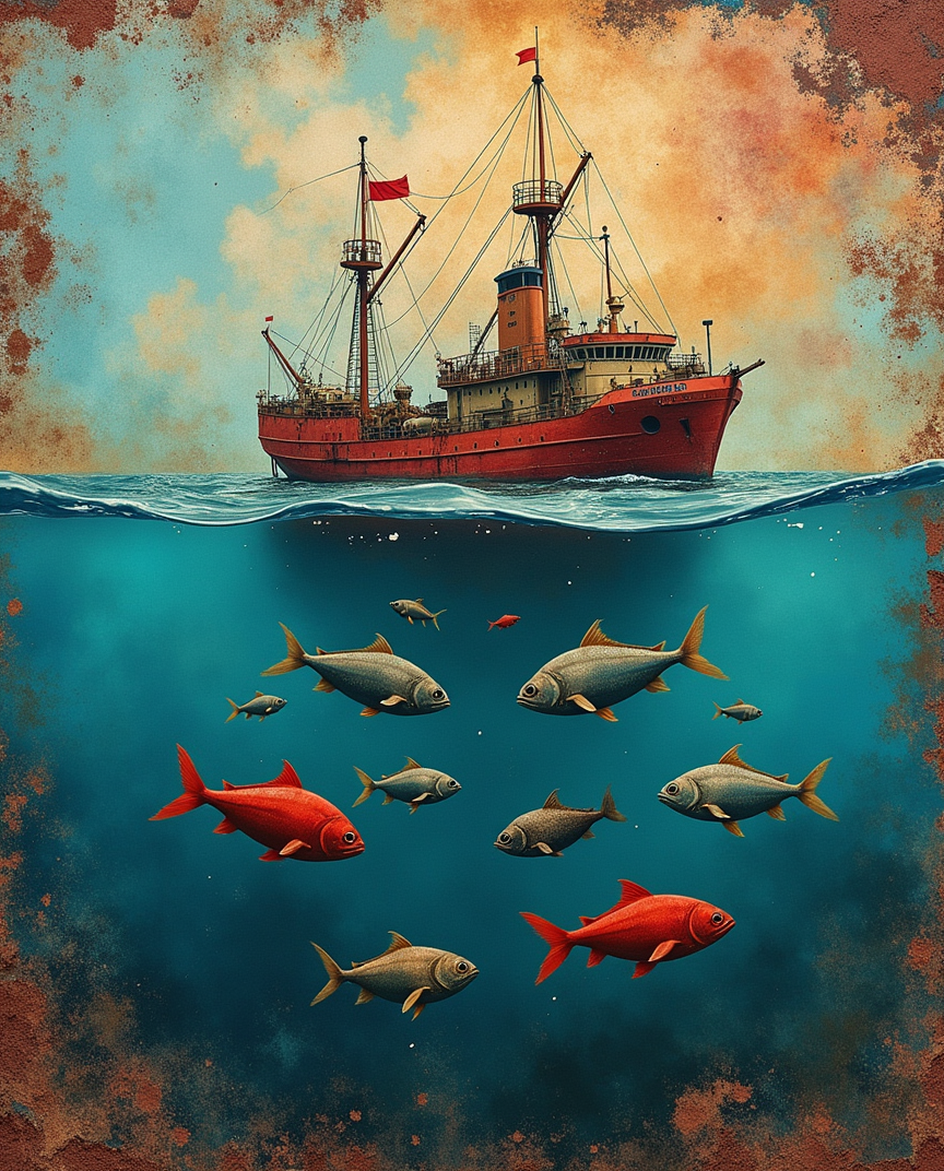 Ship in the sea